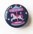 Snap-on button Carousel horse - 2