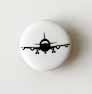 Snap-on button Airplane - 2