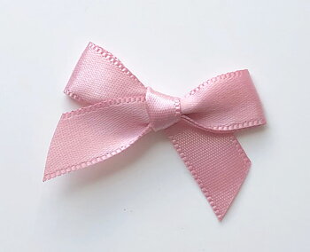 Satin bow Dull pink