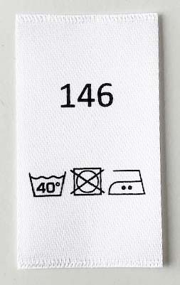 Satinlabel Wash instructions 146