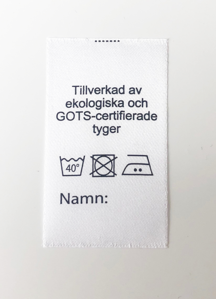 Satinlapp GOTS