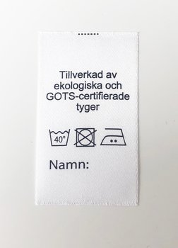 Satinlapp GOTS