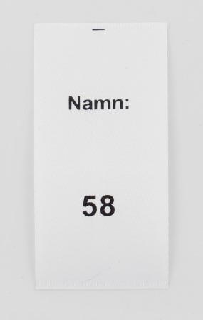 Satinlapp Namn 58