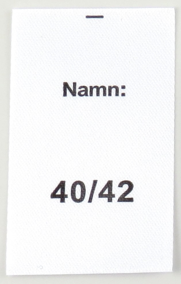 Satinlapp Namn 40/42