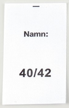 Satinlapp Namn 40/42