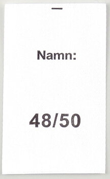 Satinlapp Namn 48/50