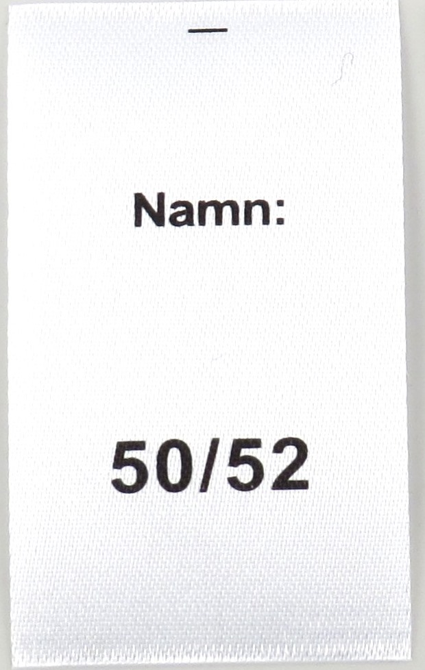 Satinlapp Namn 50/52