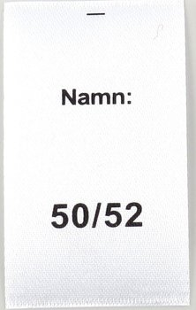 Satinlapp Namn 50/52