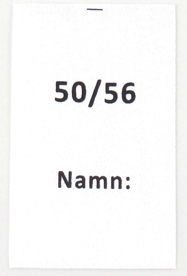 Satinlapp Namn 50/56