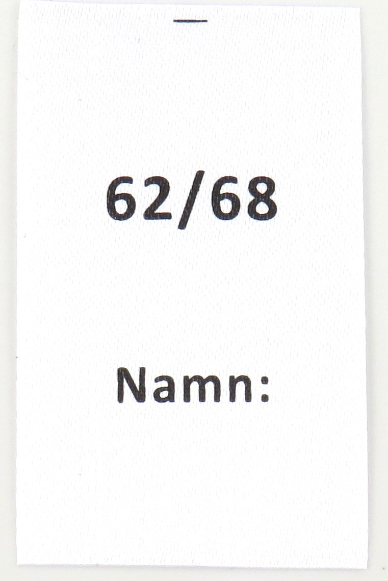 Satinlabel Namn 62/68