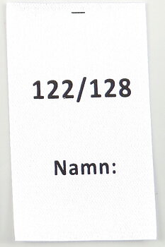 Satinlapp Namn 122/128