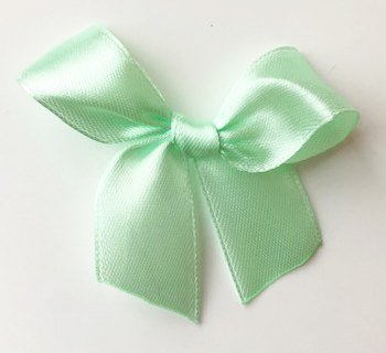 Rosett Satin Stor Mint 70x70mm