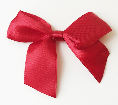 Satin Bow Big  Dark red 70x7mm