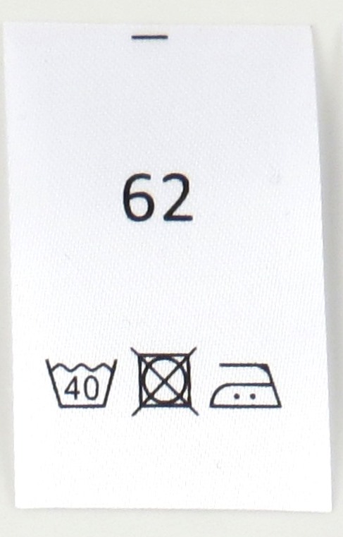 Satinlapp Tvättråd 62