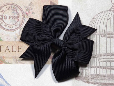 Bow Black 80x80mm