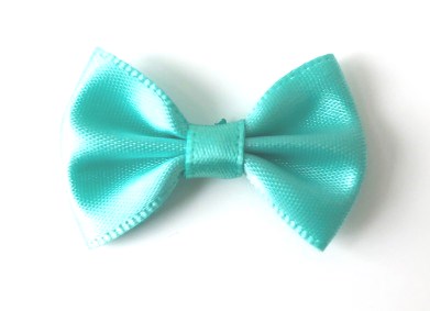 Bow Satin Mint 38x25