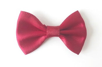 Bow Satin Winered 38x25