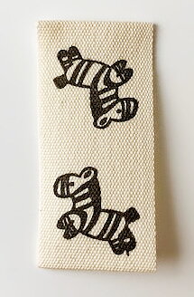 Tryckt bomulls lapp Zebra