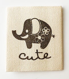 Tryckt bomulls lapp Elefant