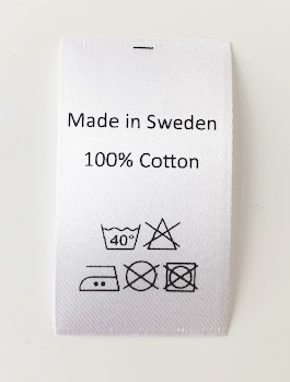 Satinlabel Cotton Sweden