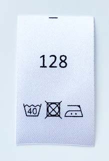 Satinlapp Tvättråd 128