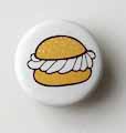 Snap-on button Swedish pastry (semla) - 2