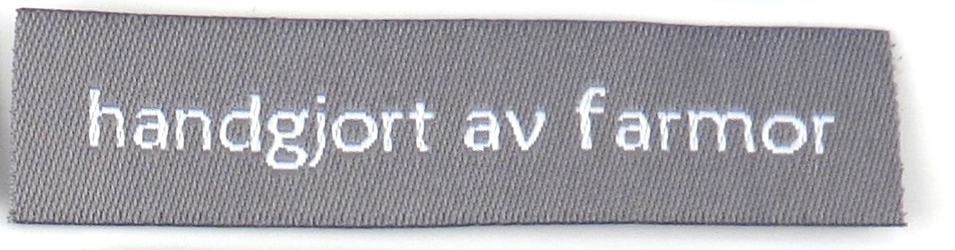 Vävd enkel lapp Farmor grå - 2