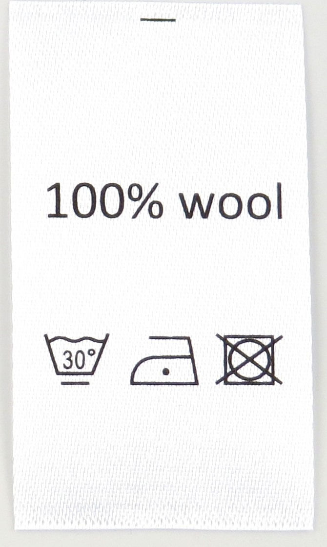 Satinlapp 100% wool