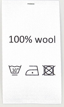 Satinlapp 100% wool