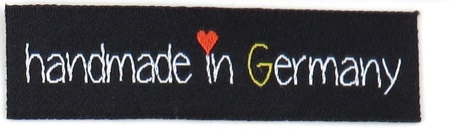 Woven straightcut label Handmade in Germany - 2
