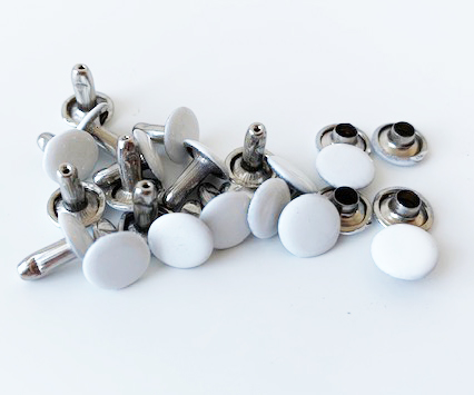  Nit dubbel rund vit 8mm