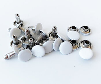 Rivet round white 8mm