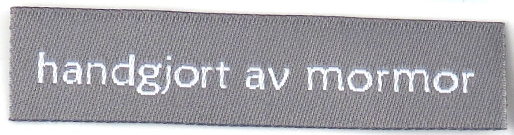 Vävd enkel lapp Handgjord av mormor grå - 2