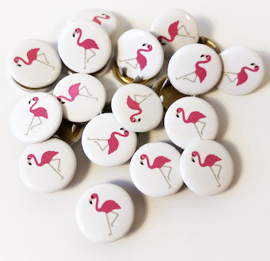 Tryckknapp Flamingo