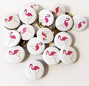 Tryckknapp Flamingo