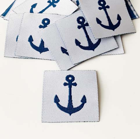 Woven straightcut label Anchor