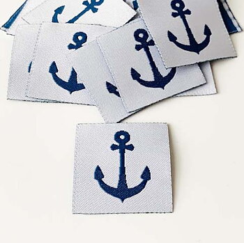 Woven straightcut label Anchor