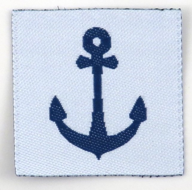 Woven straightcut label Anchor - 2