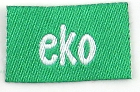Woven straightcut label Eko - 2