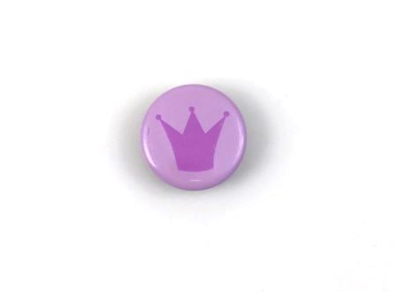 Snap-on button Crown purple - 2