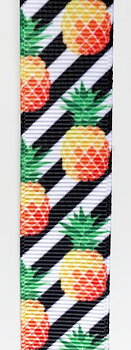  Tryckt band ananas på chevron