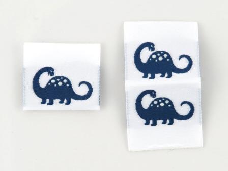 Woven folded label Dino - 2