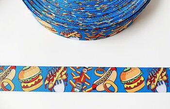  Tryckt band snabbmat 22mm