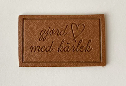 Letherlabel brown gjord med kärlek - 2