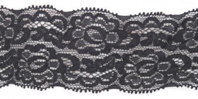 Elastic lace black 45mm