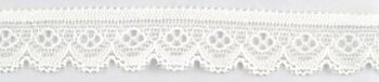 Stretchig spets off-white 16mm