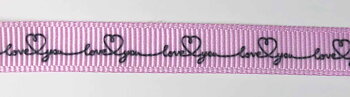 Printed ribbon love you 10mm