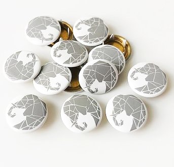 Snap-on button Elephant grey
