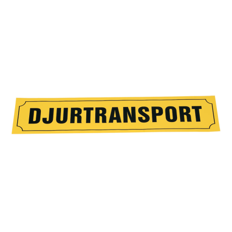 DJURTRANSPORTSKYLT 90 X 20 CM STOR