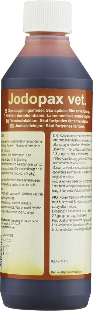 CONCENTRATED JODOPAX VET, 500 ml